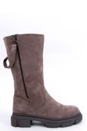 Kozaki damskie płaskie SLADE KHAKI - Inello - 41