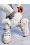 Śniegowce z futrem KENDALS BEIGE - Inello - 39 Śniegowce z futrem KENDALS BEIGE - Inello - 39
