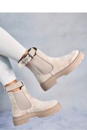 Sztyblety damskie CARLS BEIGE - Inello - 40 Sztyblety damskie CARLS BEIGE - Inello - 40