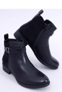 Sztyblety damskie licowo-zamszowe AMIL BLACK - Inello - 36