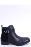 Sztyblety damskie licowo-zamszowe AMIL BLACK - Inello - 36