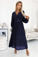 Sukienka Model 414-7 Klara Navy - Numoco - uniwersalny Sukienka Model 414-7 Klara Navy - Numoco - uniwersalny