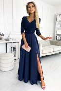 Sukienka Model Amber 309-6 Navy - Numoco - L Sukienka Model Amber 309-6 Navy - Numoco - L