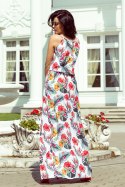 Sukienka Model 191-4 White Flowers - Numoco - XL