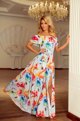 Sukienka Model 194-1 Flowers - Numoco - XL
