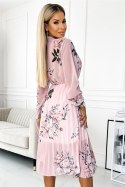 Sukienka Model 449-4 Carla Rose/Pastel Pink - Numoco - uniwersalny Sukienka Model 449-4 Carla Rose/Pastel Pink - Numoco - uniwersalny