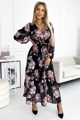Sukienka Model 502-2 Black/Rose - Numoco - uniwersalny