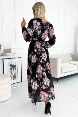 Sukienka Model 502-2 Black/Rose - Numoco - uniwersalny
