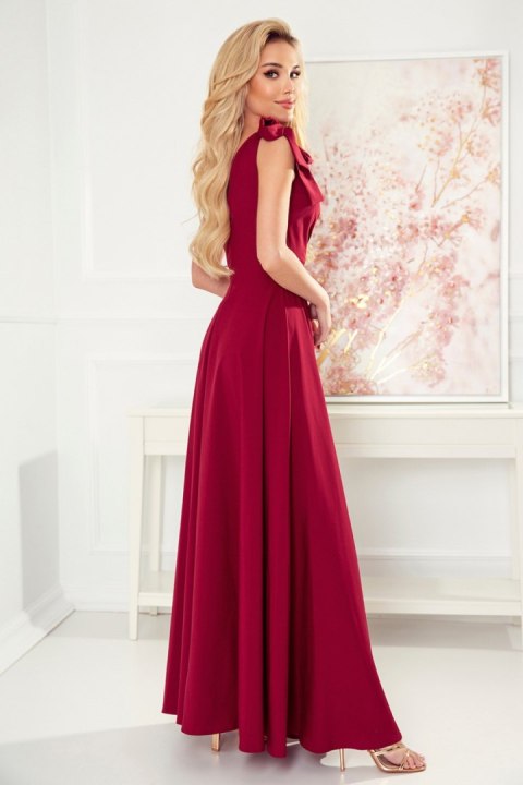 Sukienka Model Elena 405-1 Bordo - Numoco - L Sukienka Model Elena 405-1 Bordo - Numoco - L