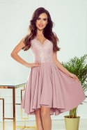 Sukienka Model Patricia 300-1 Powder Pink - Numoco - M Sukienka Model Patricia 300-1 Powder Pink - Numoco - M