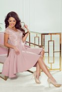 Sukienka Model Patricia 300-1 Powder Pink - Numoco - M Sukienka Model Patricia 300-1 Powder Pink - Numoco - M