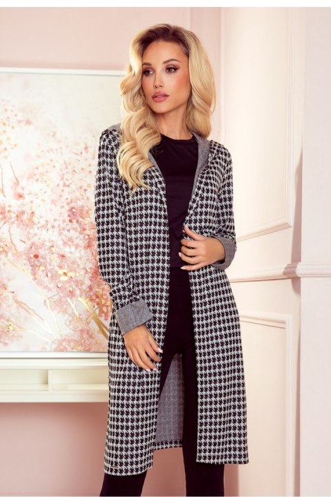 Sweter Kardigan Model 218-6 Pepitka - Numoco - s Sweter Kardigan Model 218-6 Pepitka - Numoco - s