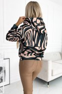 Bluza Damska Model 390-5 Green/Beige - Numoco - s Bluza Damska Model 390-5 Green/Beige - Numoco - s