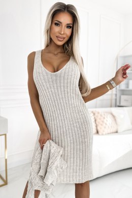 Sukienka Komplet Model 527-1 Beige - Numoco - uniwersalny