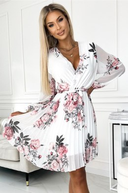 Sukienka Model 415-2 Ysabel White/Rose - Numoco - uniwersalny