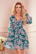 Sukienka Model Monica 410-2 Pink/Green - Numoco - M Sukienka Model Monica 410-2 Pink/Green - Numoco - M