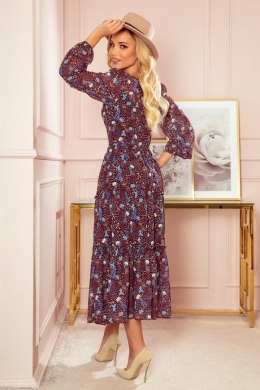 Sukienka Model Teresa 346-2 Blue/Brown - Numoco - S