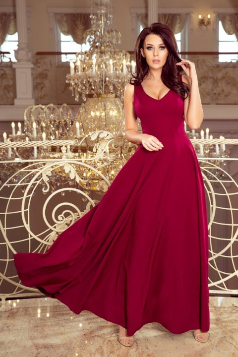 Sukienka Model Cindy 246-1 Bordo - Numoco - XL Sukienka Model Cindy 246-1 Bordo - Numoco - XL