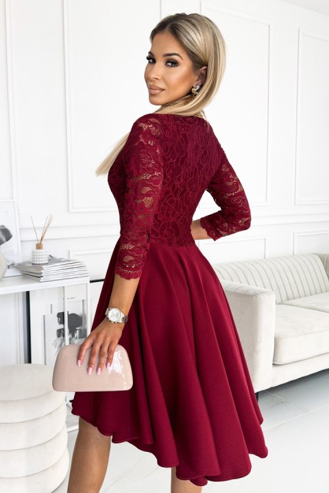 Sukienka Model Nicolle 210-15 Bordo - Numoco - M Sukienka Model Nicolle 210-15 Bordo - Numoco - M