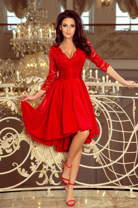 Sukienka Model Nicolle 210-6 Red - Numoco - XL Sukienka Model Nicolle 210-6 Red - Numoco - XL