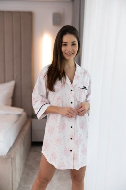 Koszulka nocna Koszula Nocna Model Dorin White/Pink - Sensis - L