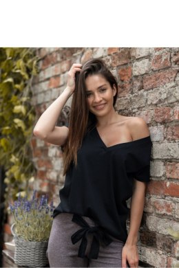 Piżama Damska Model Sophie Black/Brown - Sensis - L/XL