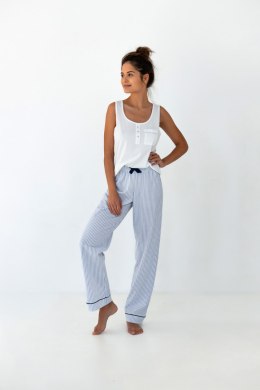 Piżama Damska Model Willow White/Blue - Sensis - L