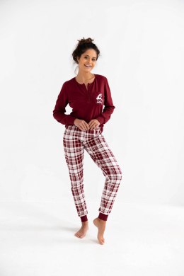 Piżama Damska Model Zoraya Burgund - Sensis - XL