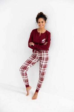 Piżama Damska Model Zoraya Burgund - Sensis - XL