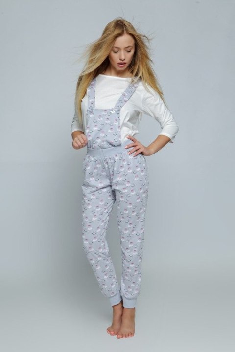 Piżama Komplet Model Lovely White/Grey - Sensis - L Piżama Komplet Model Lovely White/Grey - Sensis - L