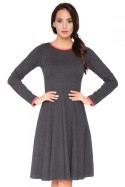 Sukienka Model F1 Dark Grey/Coral - RaWear - 36