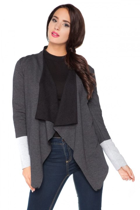Bluza Damska Model D3 Dark Grey/Light Grey - RaWear - 36