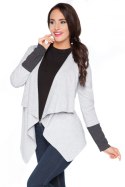 Bluza Damska Model D6 Light Grey/Dark Grey - RaWear - 42