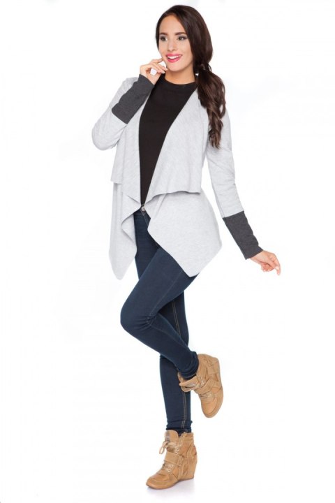 Bluza Damska Model D6 Light Grey/Dark Grey - RaWear - 42 Bluza Damska Model D6 Light Grey/Dark Grey - RaWear - 42