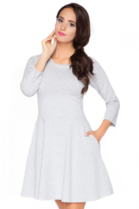 Sukienka Model B2 Light Grey - RaWear - 38