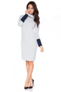 Sukienka Model C4 Light Grey/Navy - RaWear - 40