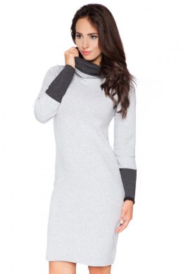 Sukienka Model C6 Light Grey/Dark Grey - RaWear - 40