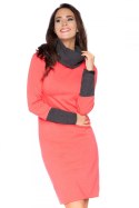 Sukienka Model C9 Coral/Dark Grey - RaWear - 40