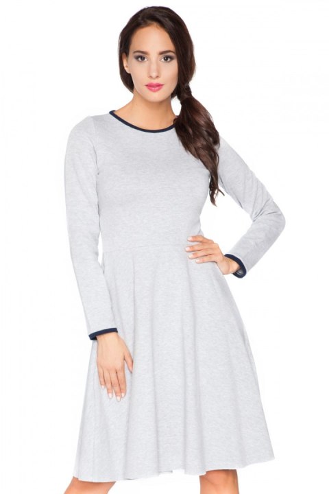 Sukienka Model F4 Light Grey/Navy - RaWear - 36