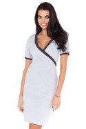 Sukienka Model L4 Light Grey/Dark Grey - RaWear - 34