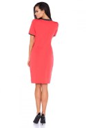 Sukienka Model L8 Coral/Dark Grey - RaWear - 36