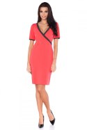 Sukienka Model L8 Coral/Dark Grey - RaWear - 42