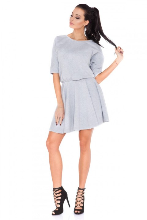 Sukienka Model M2 Light Grey - RaWear - 38 Sukienka Model M2 Light Grey - RaWear - 38