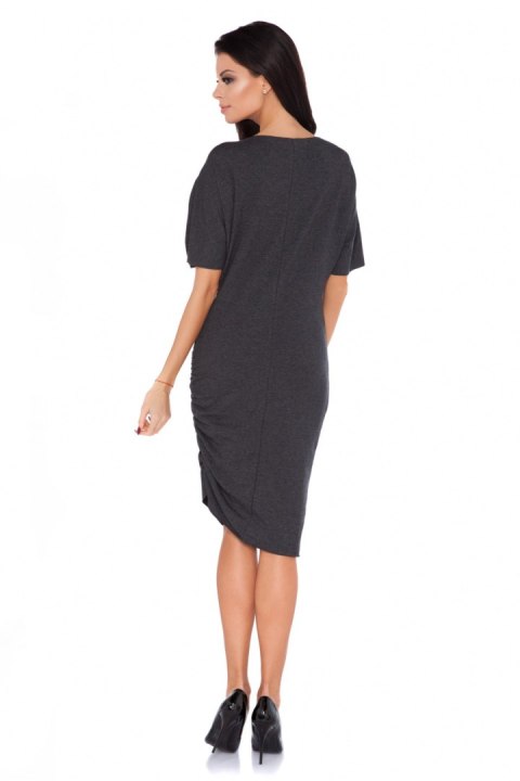Sukienka Model P1 Dark Grey - RaWear - 34 Sukienka Model P1 Dark Grey - RaWear - 34