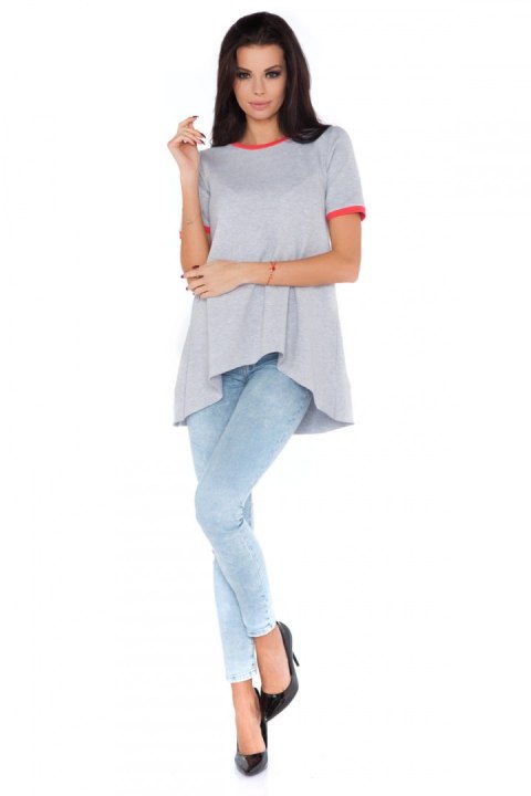 Tunika Model N5 Light Grey/Coral - RaWear - 44 Tunika Model N5 Light Grey/Coral - RaWear - 44