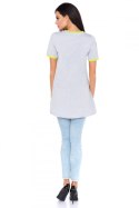 Tunika Model N6 Light Grey/Limonka - RaWear - 42