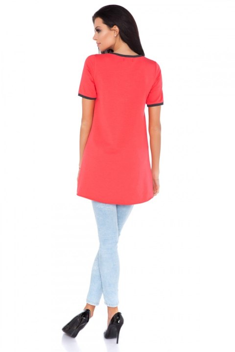 Tunika Model N8 Coral/Dark Grey - RaWear - 36 Tunika Model N8 Coral/Dark Grey - RaWear - 36