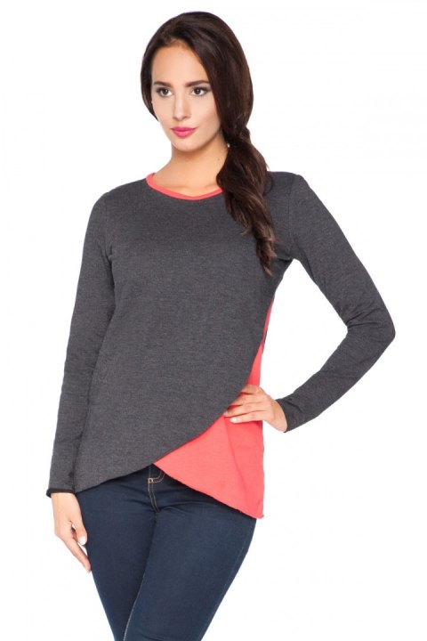 Bluzka model H3 Dark Grey/Coral - RaWear - 44