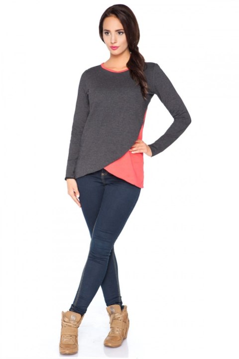 Bluzka model H3 Dark Grey/Coral - RaWear - 44 Bluzka model H3 Dark Grey/Coral - RaWear - 44