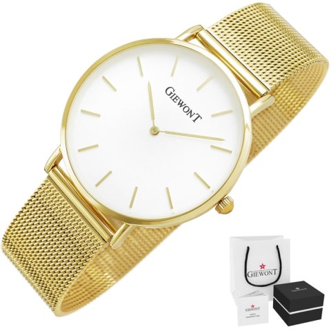 Zegarek Damski GIEWONT Harmony GW1970-1 Pure White/Gold Effect Zegarek Damski GIEWONT Harmony GW1970-1 Pure White/Gold Effect